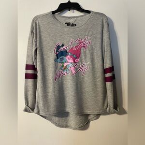 Dreamworks Trolls Juniors “Can’t Stop Won’t Stop” Jersey Top Size Large